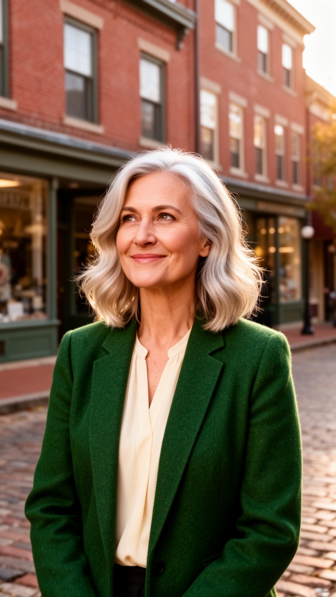 Amy Burdick, founder of WICE, on Main Street in Canisteo, NY